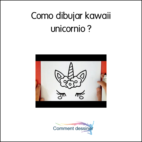 Como dibujar kawaii unicornio